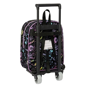 Skolväska med hjul Monster High Svart 22 x 27 x 10 cm