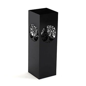 Paraplyställ Versa Livets träd Svart Metall Järn 15 x 49 x 15 cm