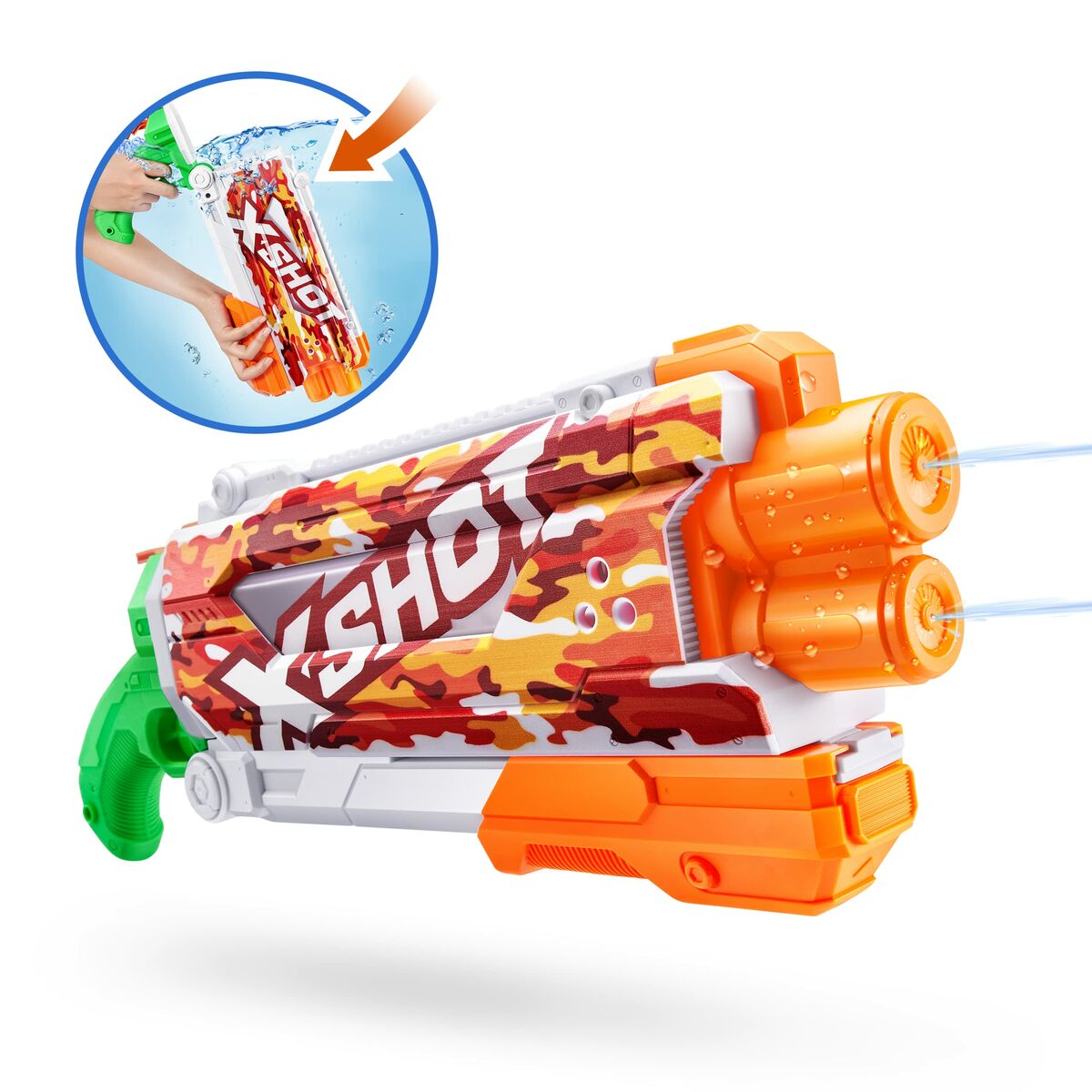 Vattenpistol Zuru X-Shot Skins Pump Action Fast-Fill 49 x 18 x 6 cm - 5
