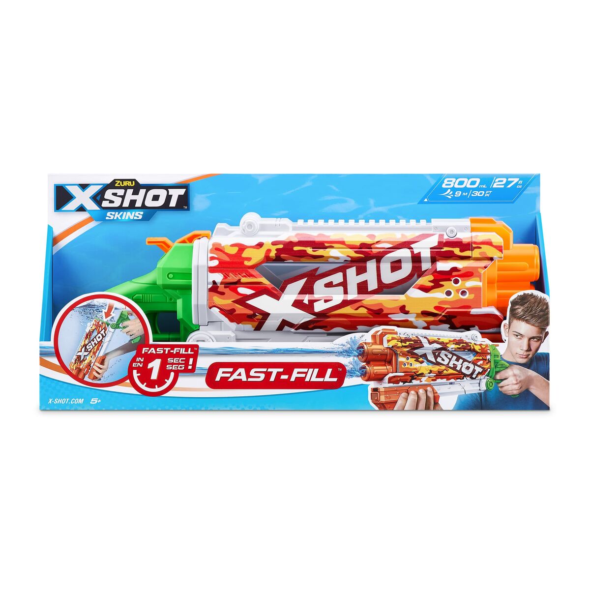 Vattenpistol Zuru X-Shot Skins Pump Action Fast-Fill 49 x 18 x 6 cm - 12