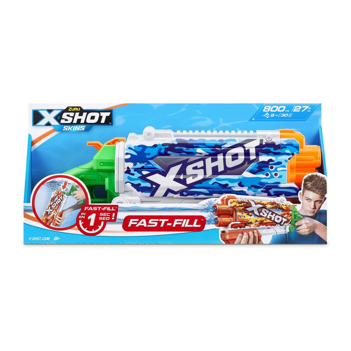Vattenpistol Zuru X-Shot Skins Pump Action Fast-Fill 49 x 18 x 6 cm - 9