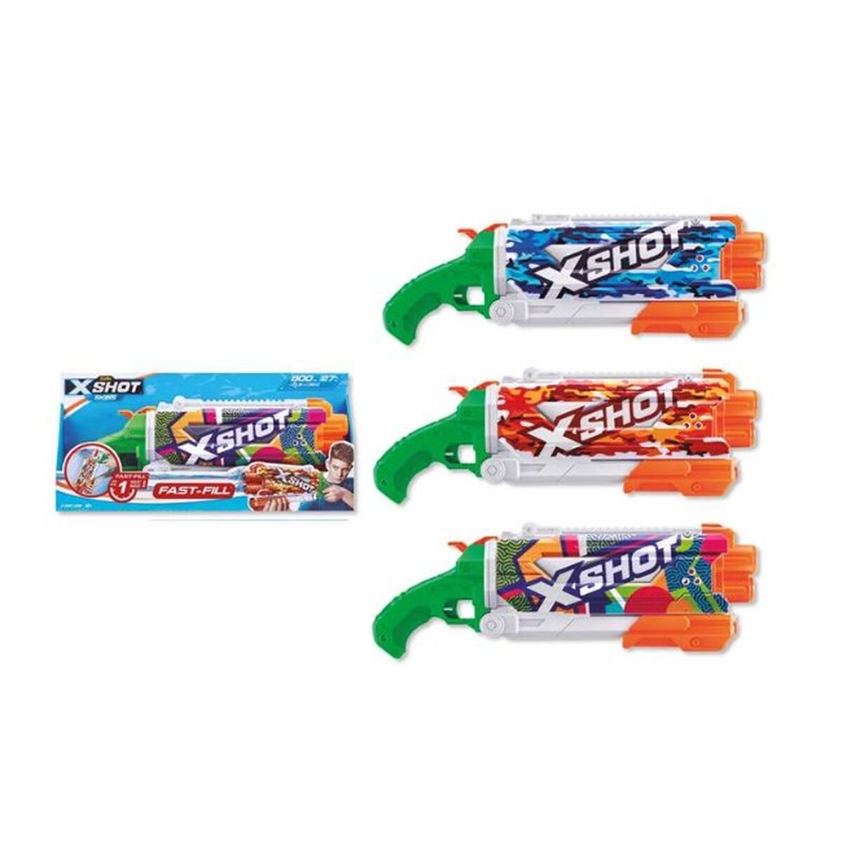Vattenpistol Zuru X-Shot Skins Pump Action Fast-Fill 49 x 18 x 6 cm - 10