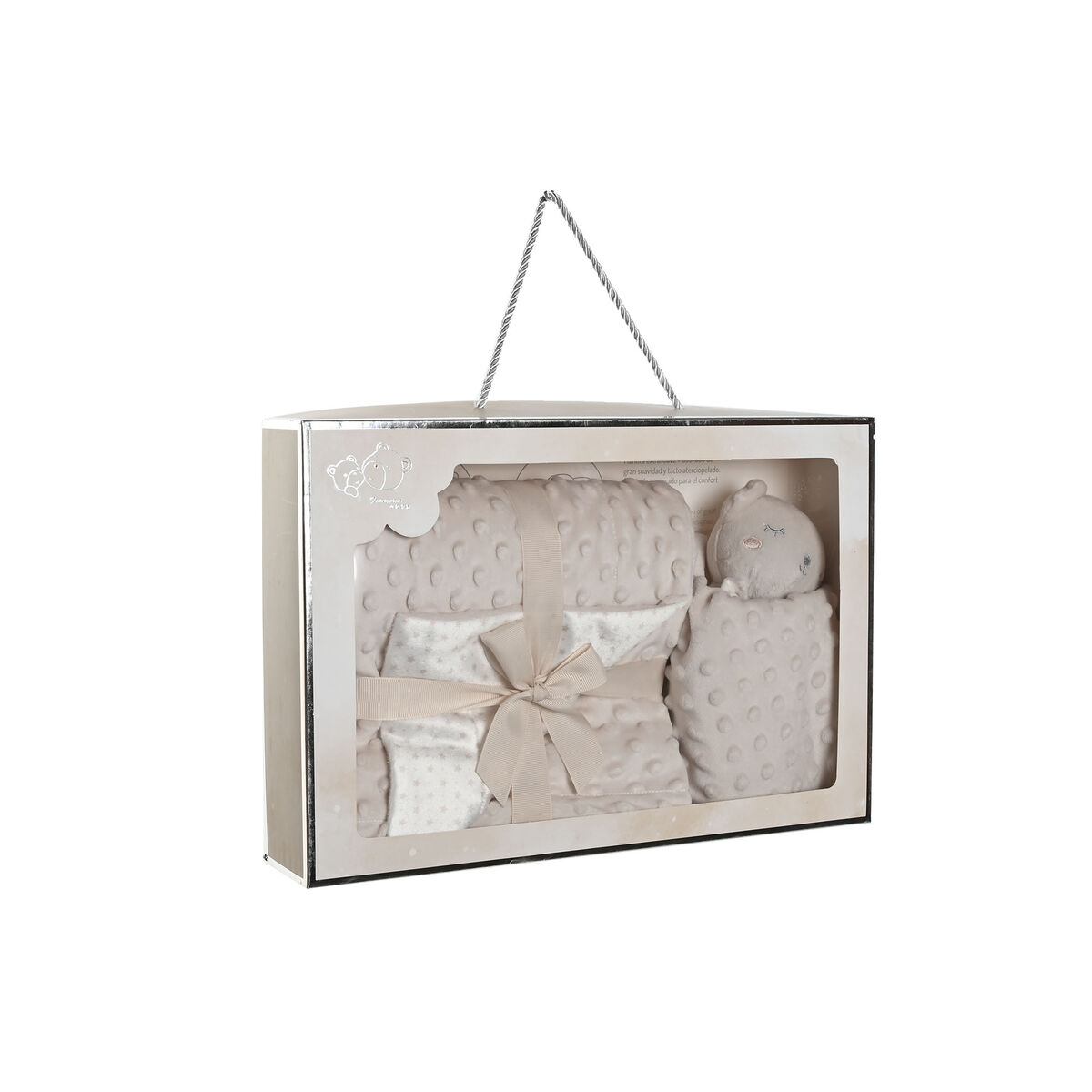Baby-kit Home ESPRIT Blå Beige Rosa Polyester (3 antal) - 3