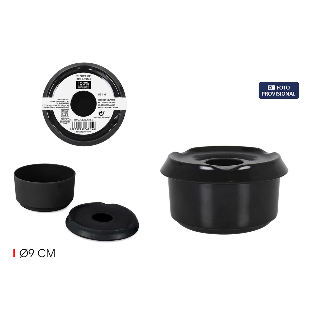 Askfat Privilege 9 cm (18 antal) - 2