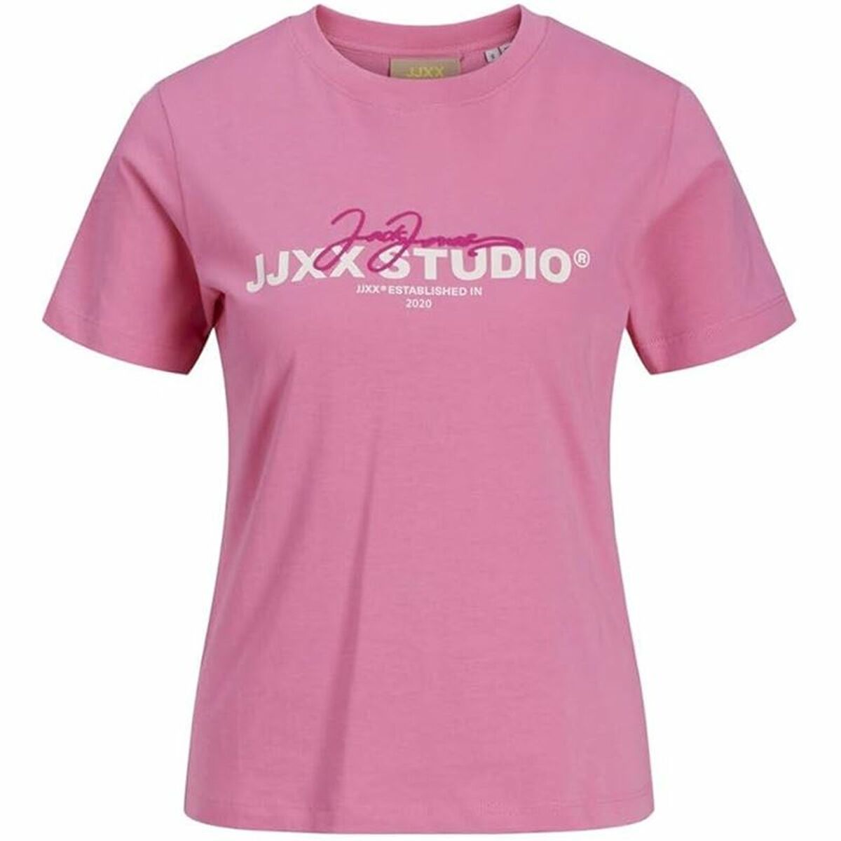 T-shirt med kortärm Dam Jack & Jones Jxamy Reg Rosa
