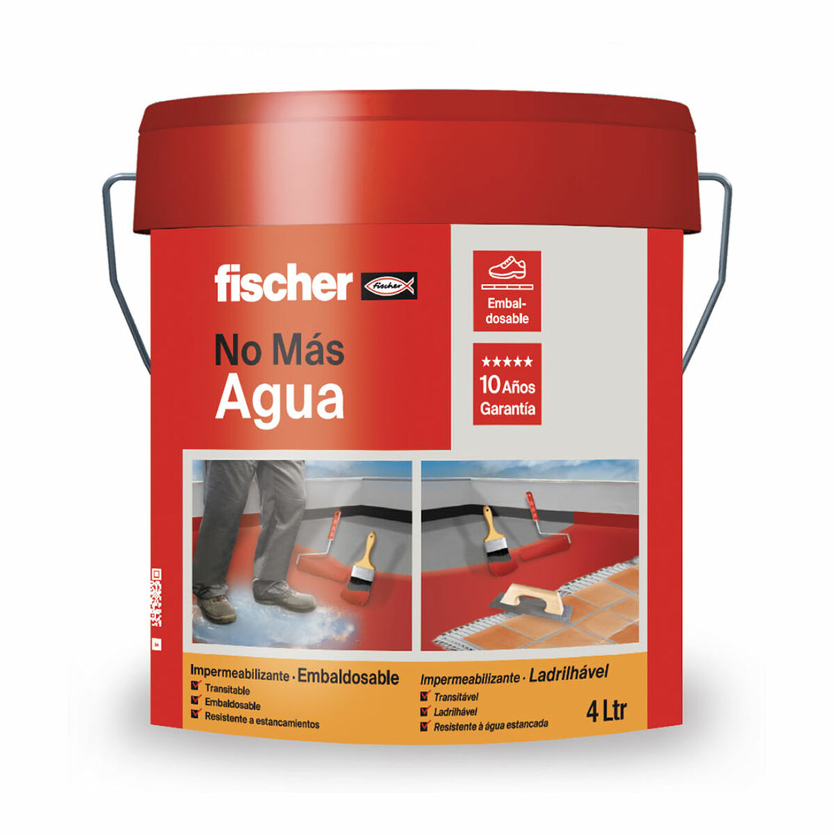 Impregnering Fischer Ms Grå 4 L - 2