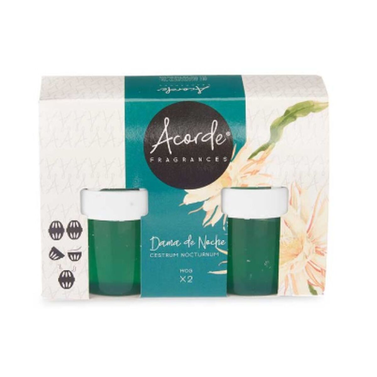 Set med luftfräschare Acorde Nattens dam Gel (24 antal) - 2