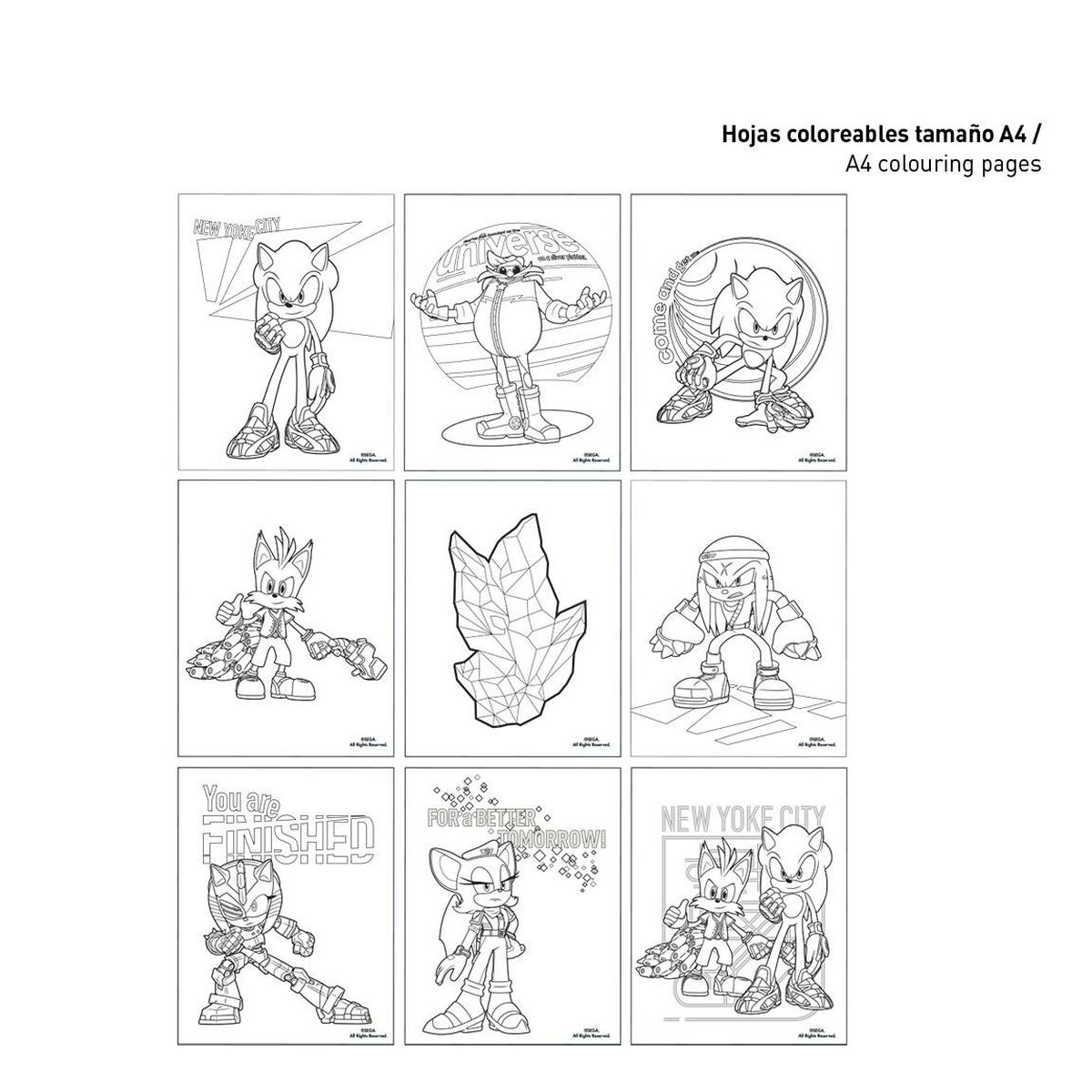 Brevpapper Set Sonic Purpur - 12