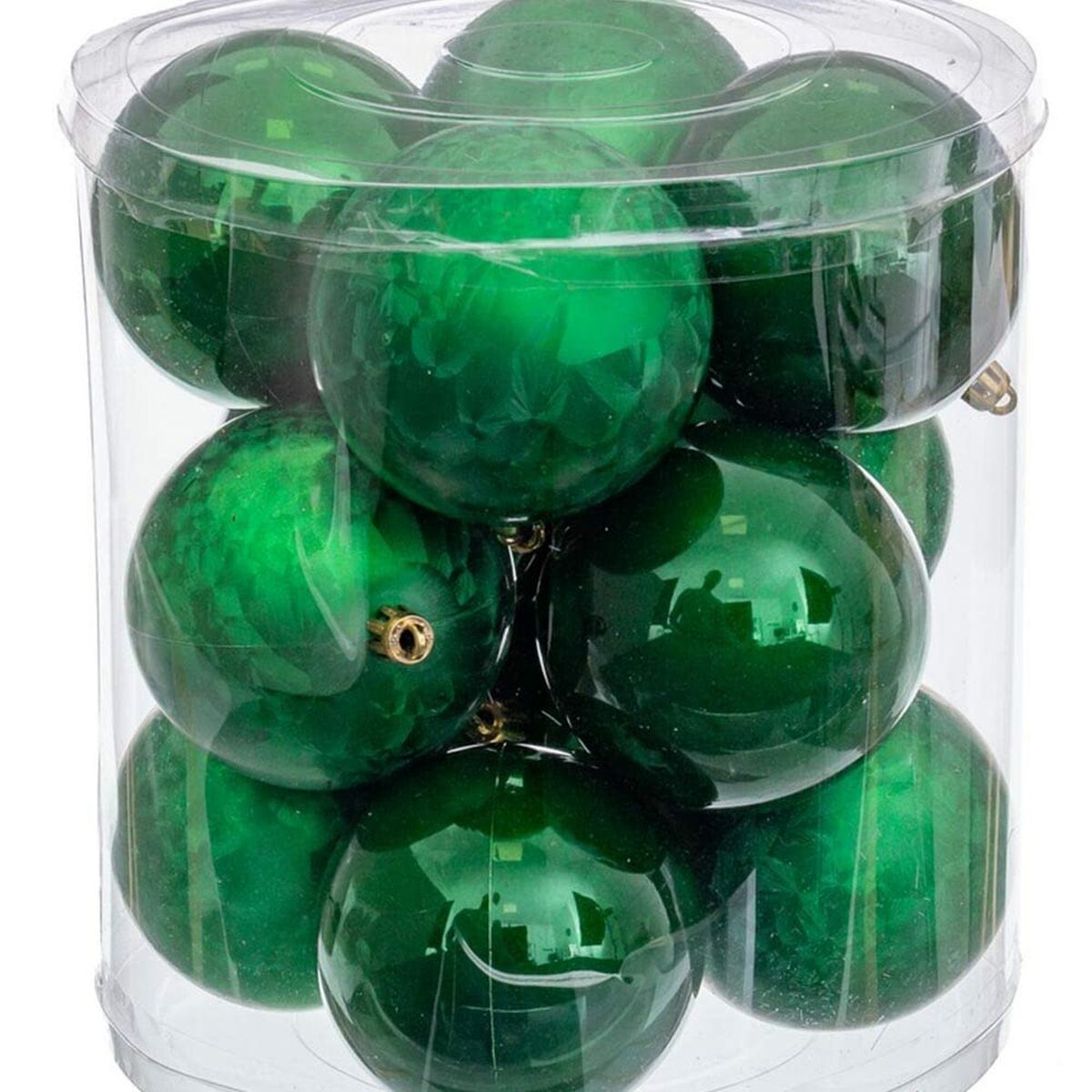 Julgranskulor Grön Plast 8 x 8 x 8 cm (12 antal) - 6