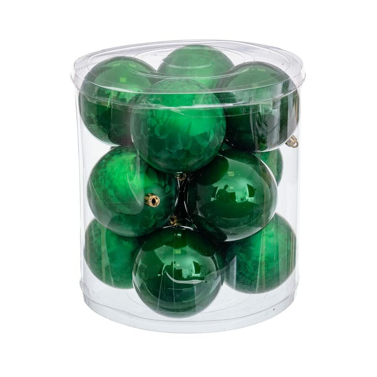 Julgranskulor Grön Plast 8 x 8 x 8 cm (12 antal) - 3