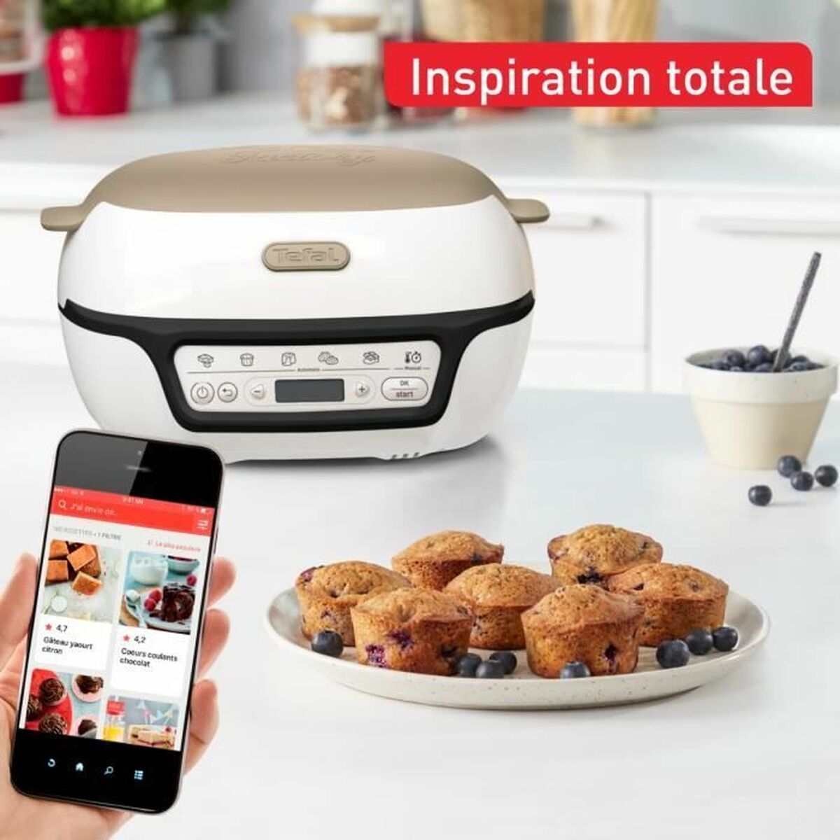 Maskin för cupcakes och madeleinekakor Tefal Vit - 2