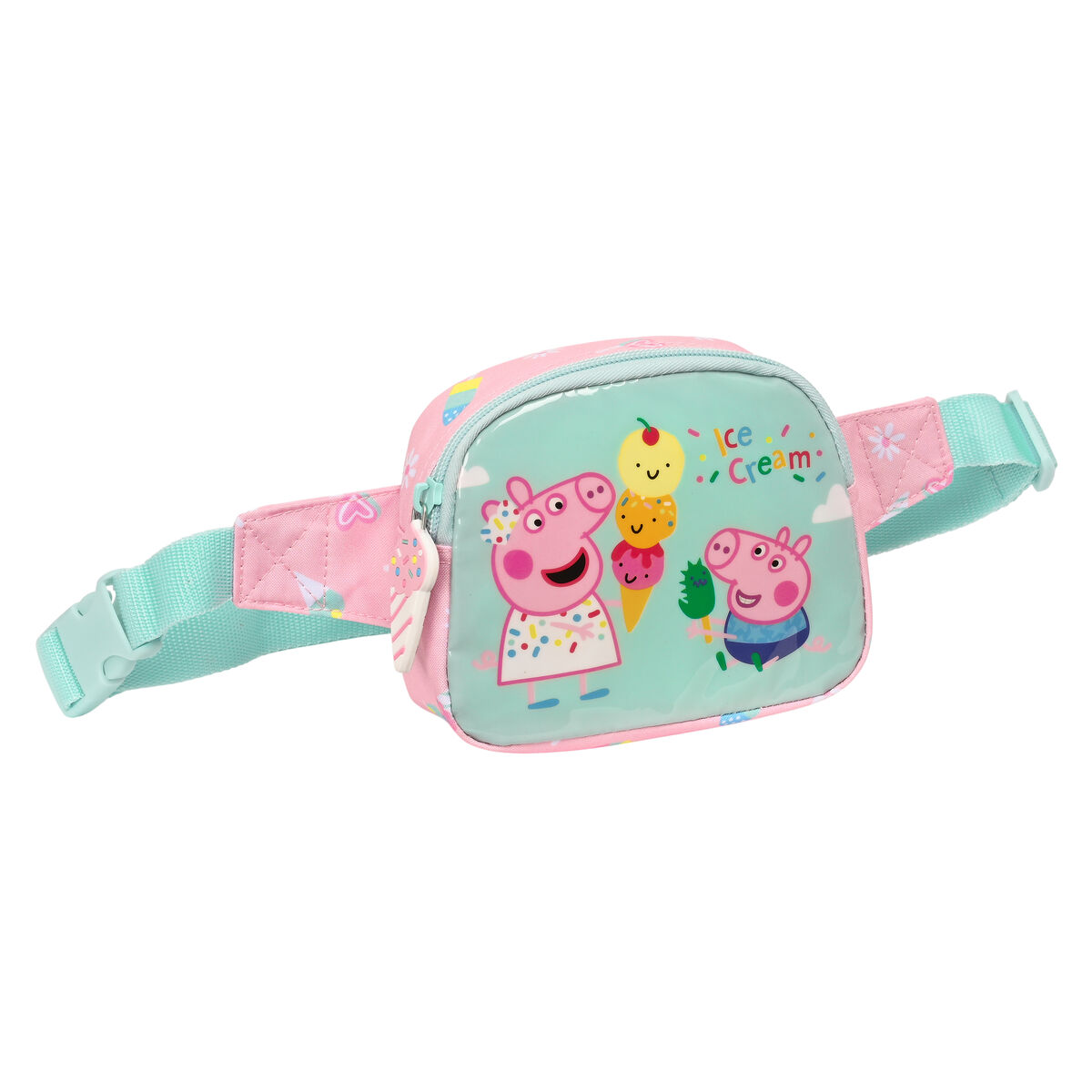 Midjeväska Peppa Pig Ice cream Rosa Mint 14 x 11 x 4 cm