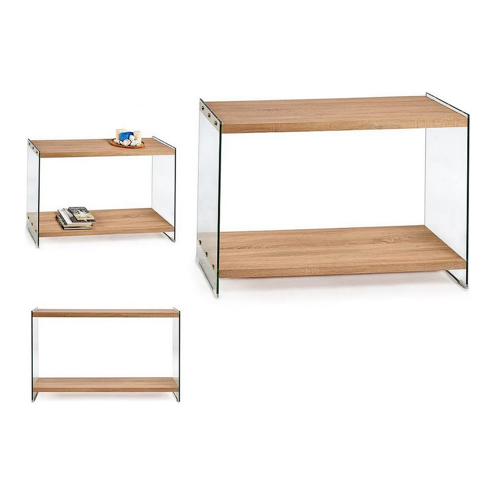Mottagare Gift Decor Brun Transparent Trä 40 x 76 x 120 cm - 2