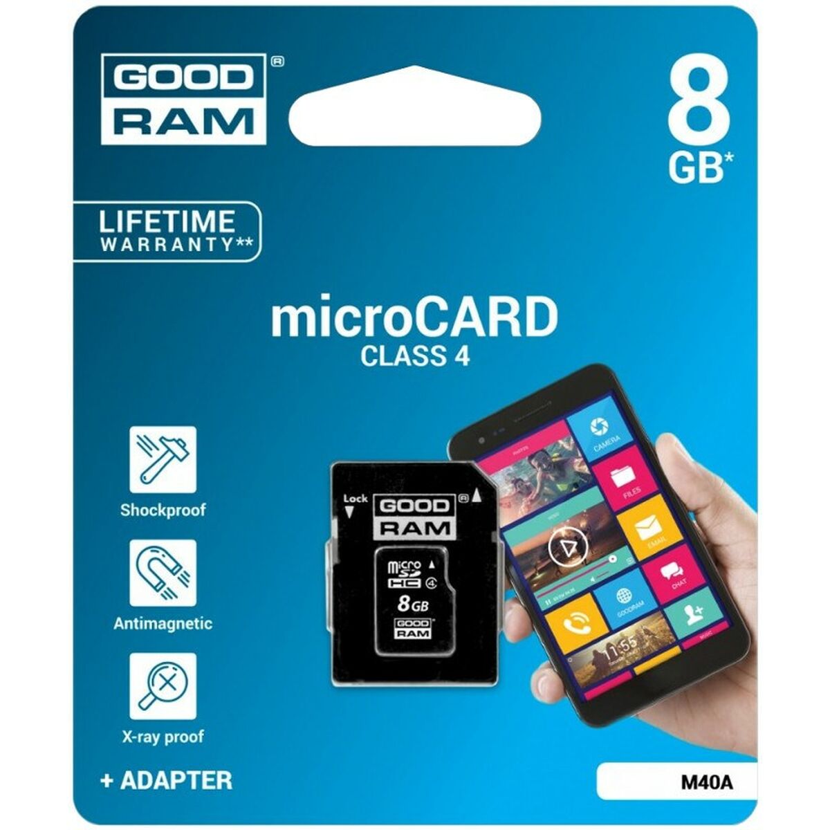Micro-SD kort GoodRam M40A 8 GB - 4