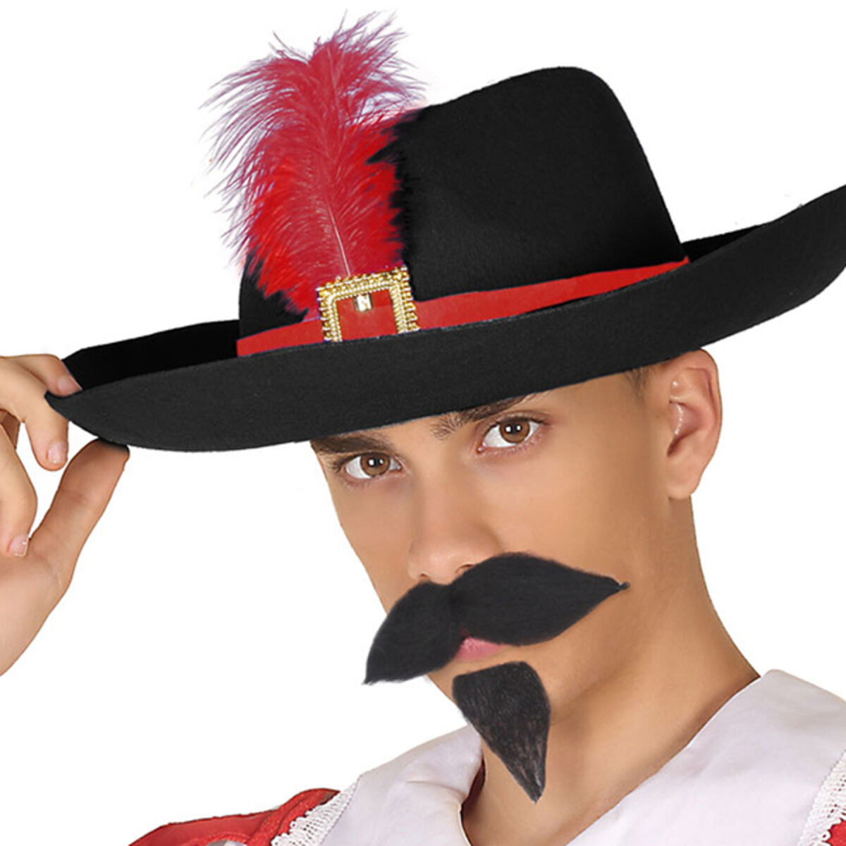 Hatt Musketör Svart