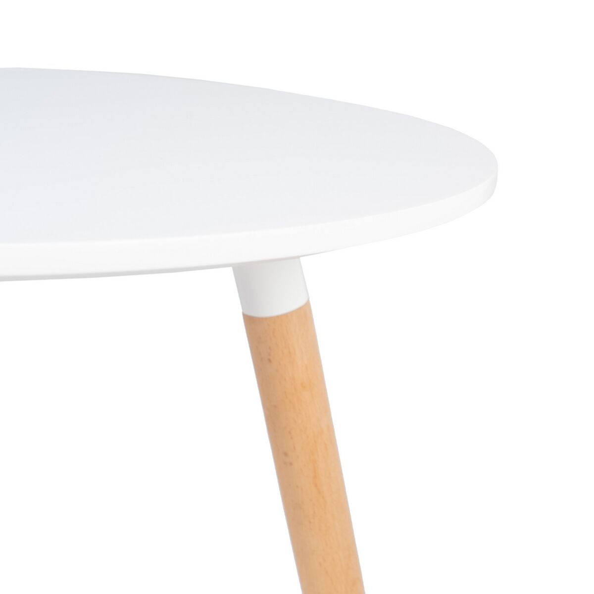 Matsalsbord Vit Trä MDF 60 x 60 x 74 cm - 5
