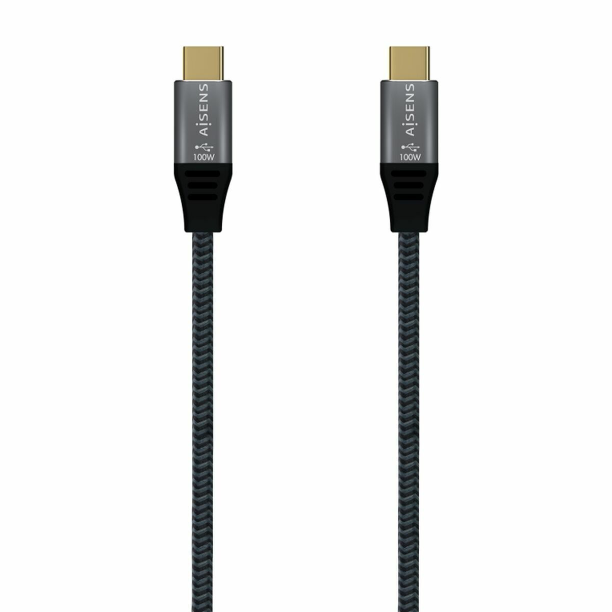 USB-C-kabel Aisens A107-0629 2 m Grå (1 antal)