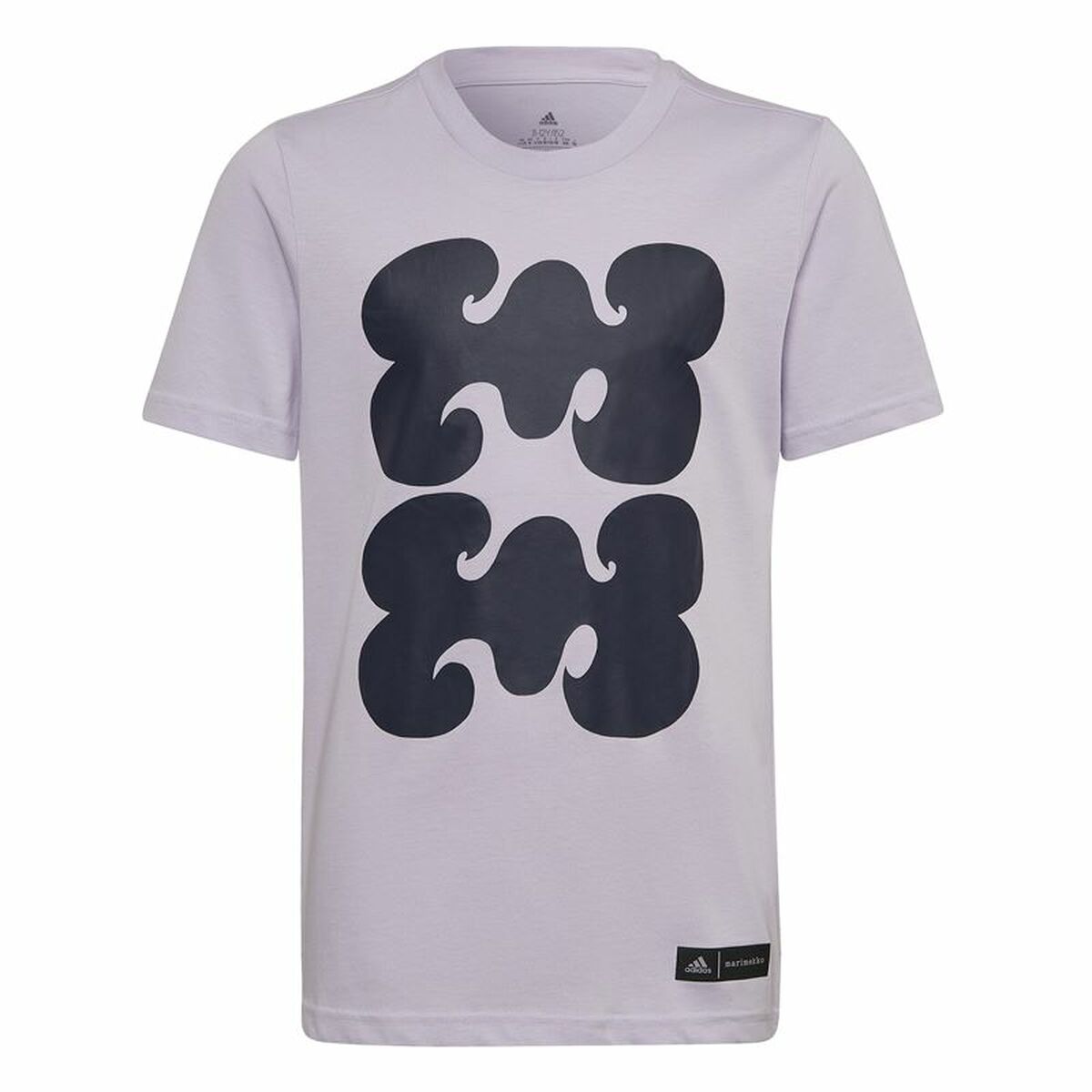 Barn T-shirt med kortärm Adidas Marimekko Graphic Plommon - 2