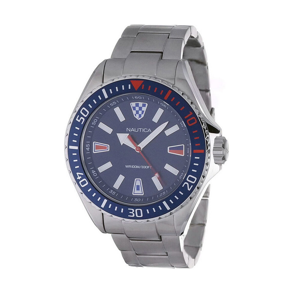 Herrklocka Nautica CRANDON PARK BEACH Silvrig (Ø 46 mm)