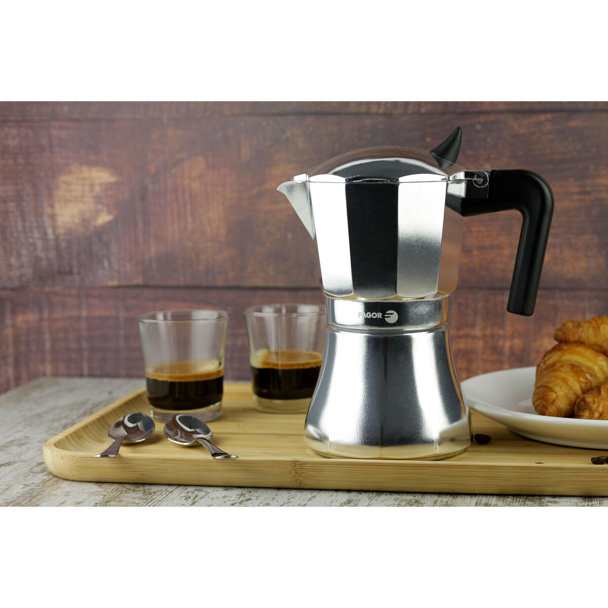 Italiensk Kaffepanna Fagor Aluminium - 5