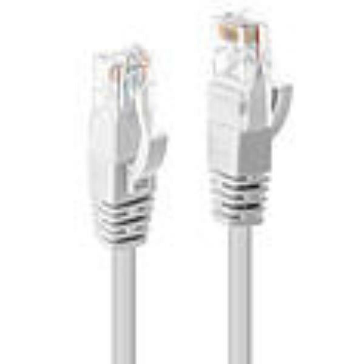 Nätkabel UTP Styv Kategori 6 LINDY Vit 20 m (1 antal) - 2