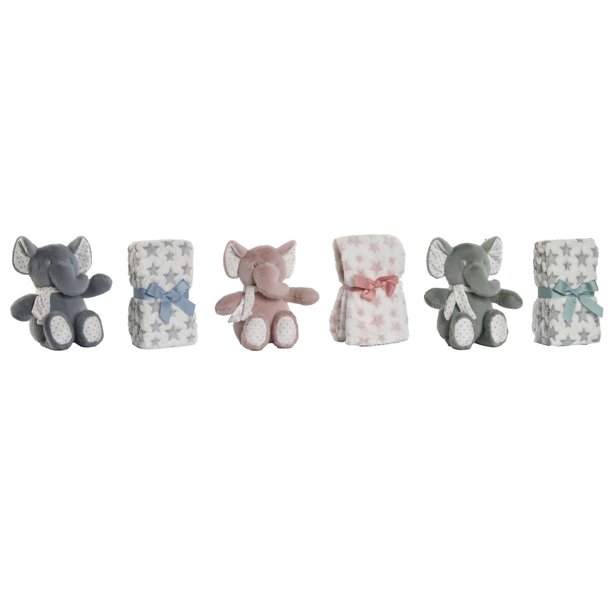 Baby-kit Home ESPRIT Blå Grön Rosa Polyester (3 antal)