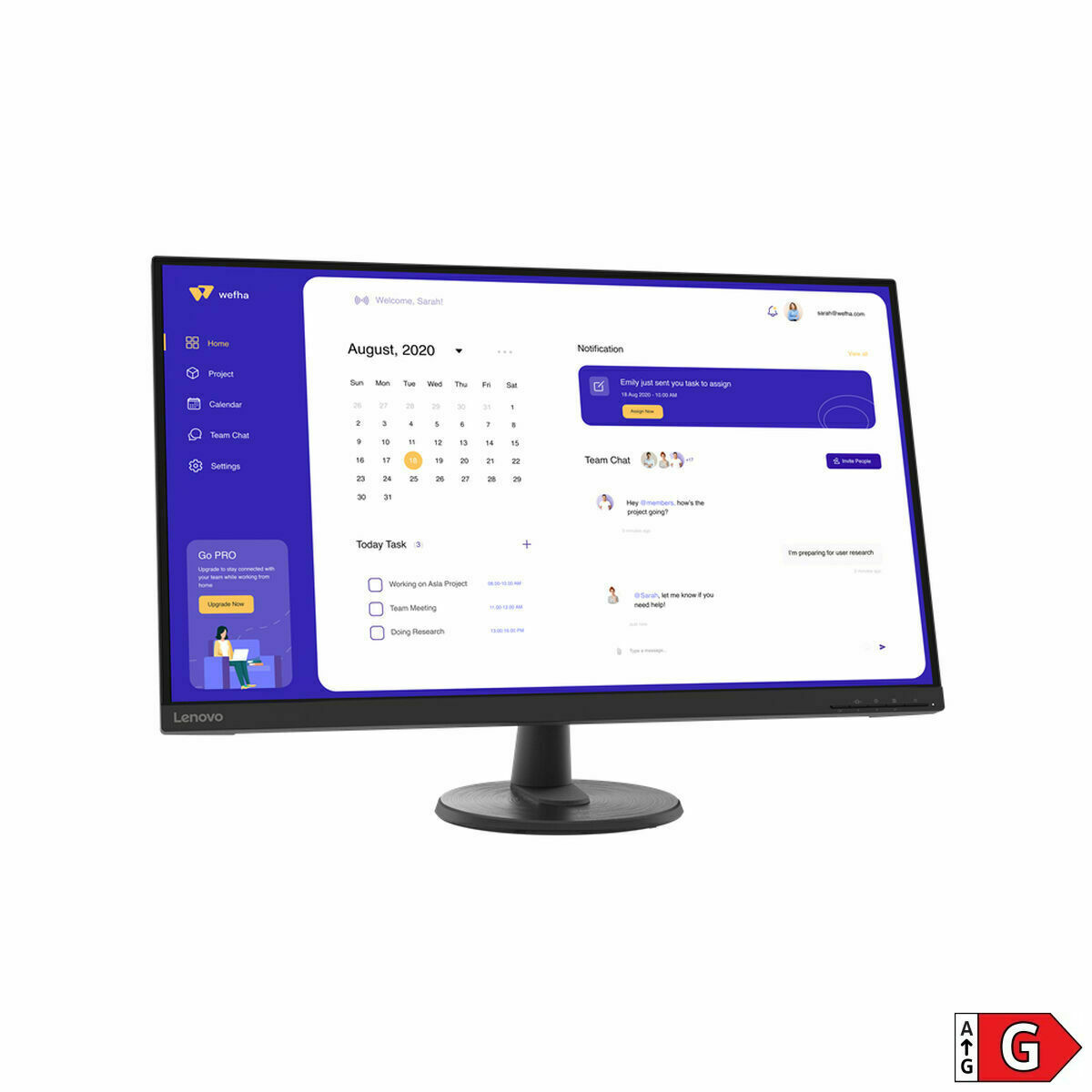 Monitor Lenovo 66FDGAC2EU 4K Ultra HD 31,5" - 3