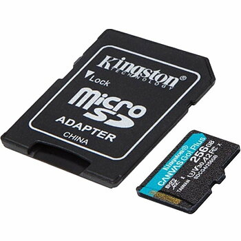 Micro-SD Minneskort med Adapter Kingston CANVAS Go! Plus 256 GB