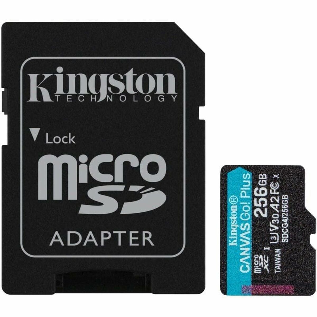 Micro-SD Minneskort med Adapter Kingston CANVAS Go! Plus 256 GB
