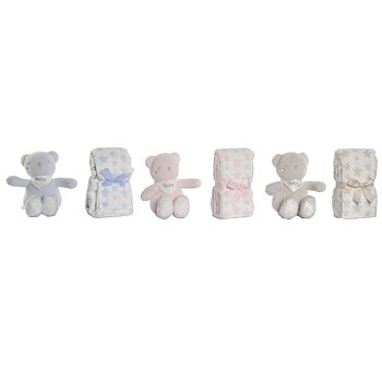 Baby-kit Home ESPRIT Blå Beige Rosa Polyester (3 antal)
