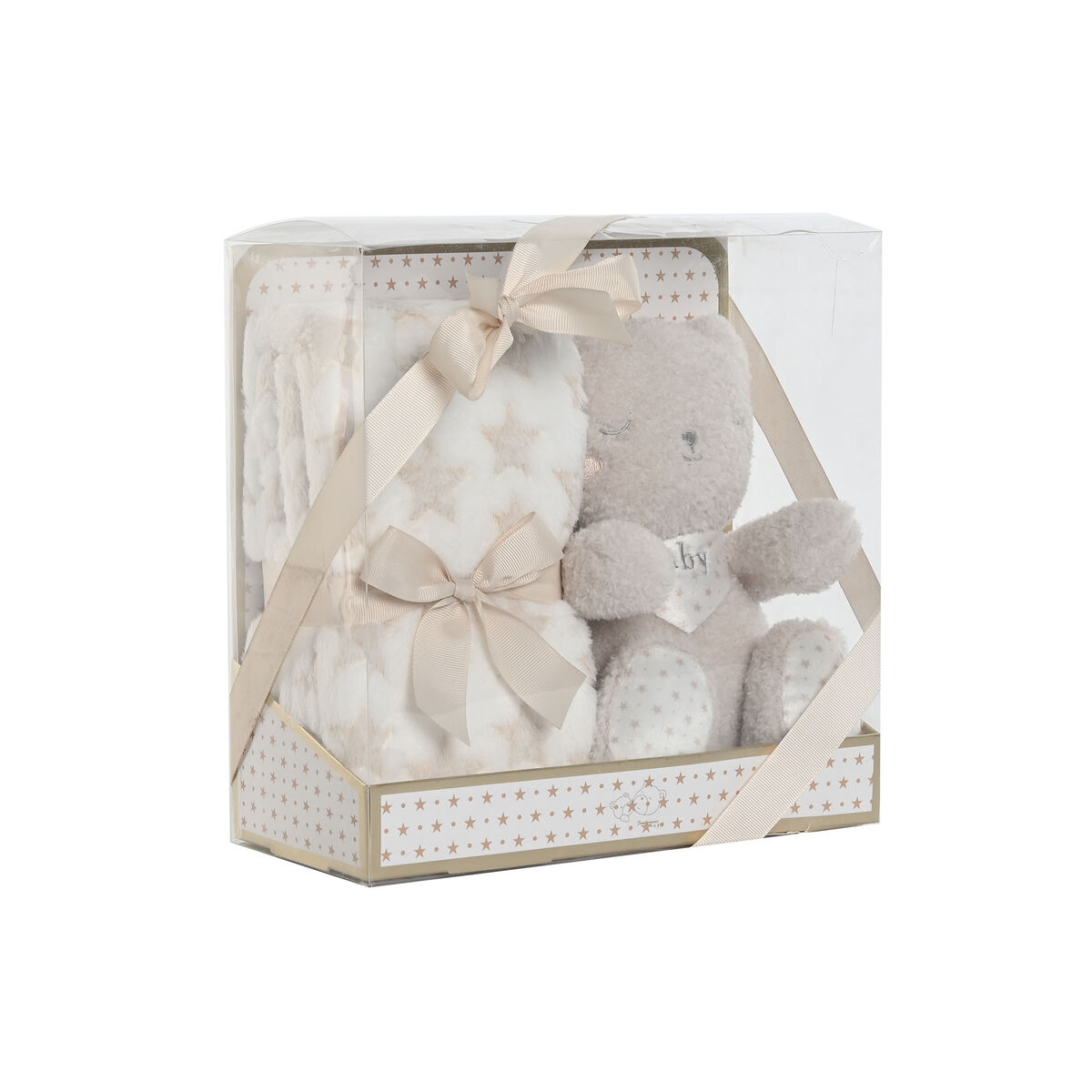 Baby-kit Home ESPRIT Blå Beige Rosa Polyester (3 antal) - 3