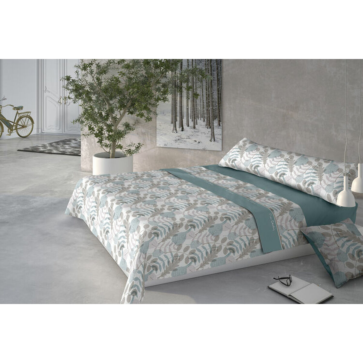Bäddset Pierre Cardin CORALINA NESTOR Grön Säng 135