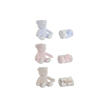 Baby-kit Home ESPRIT Blå Beige Rosa Polyester (3 antal)