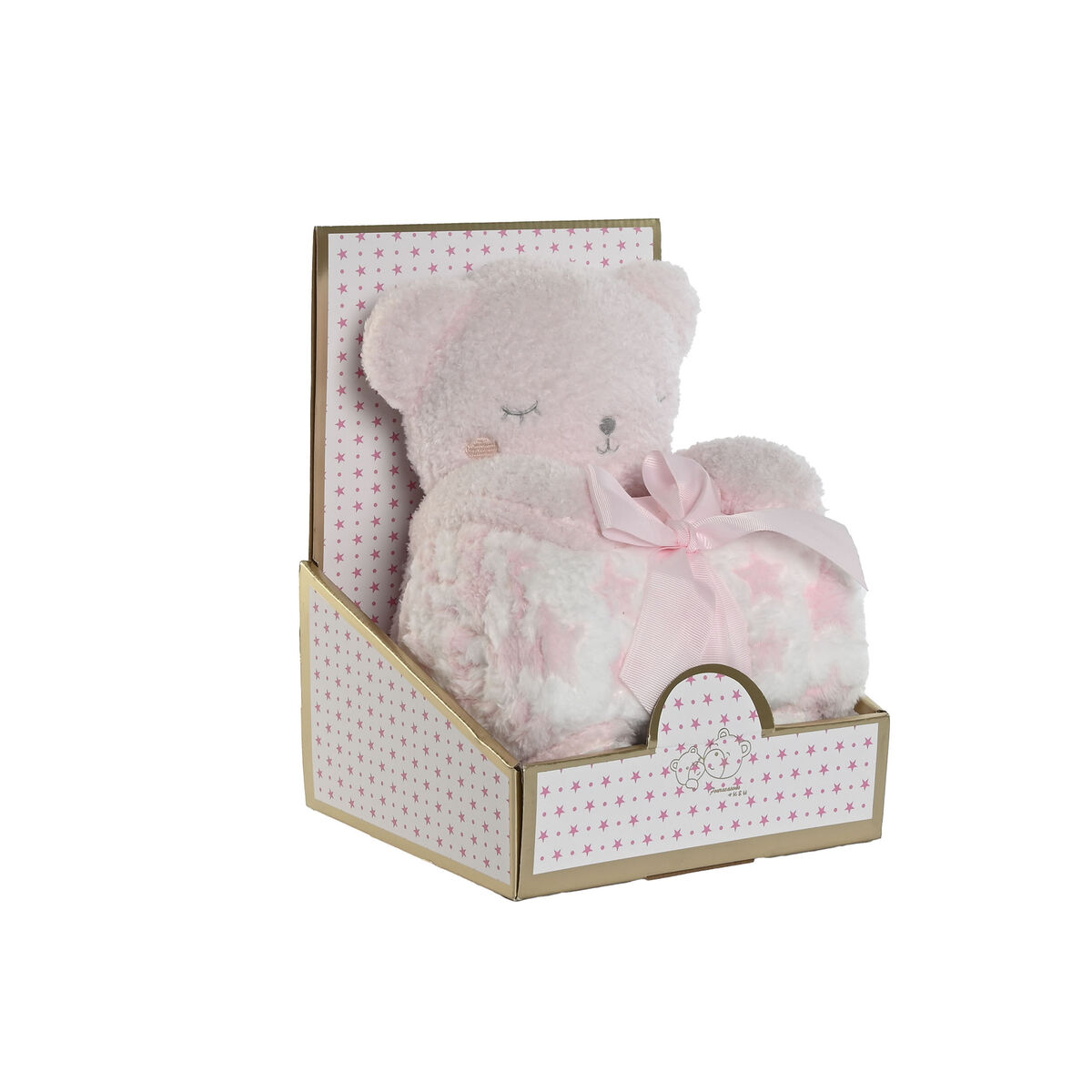 Baby-kit Home ESPRIT Blå Beige Rosa Polyester (3 antal) - 3