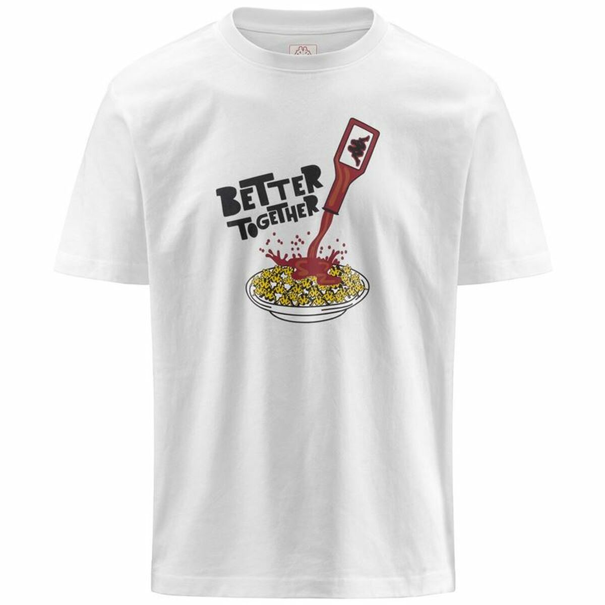T-shirt med kortärm Herr Kappa Glesto Tbar Vit