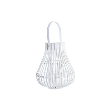 Lykta DKD Home Decor Vit Multicolour Metall Bambu Glas Urban 30 x 40 cm 29 x 29 x 34 cm