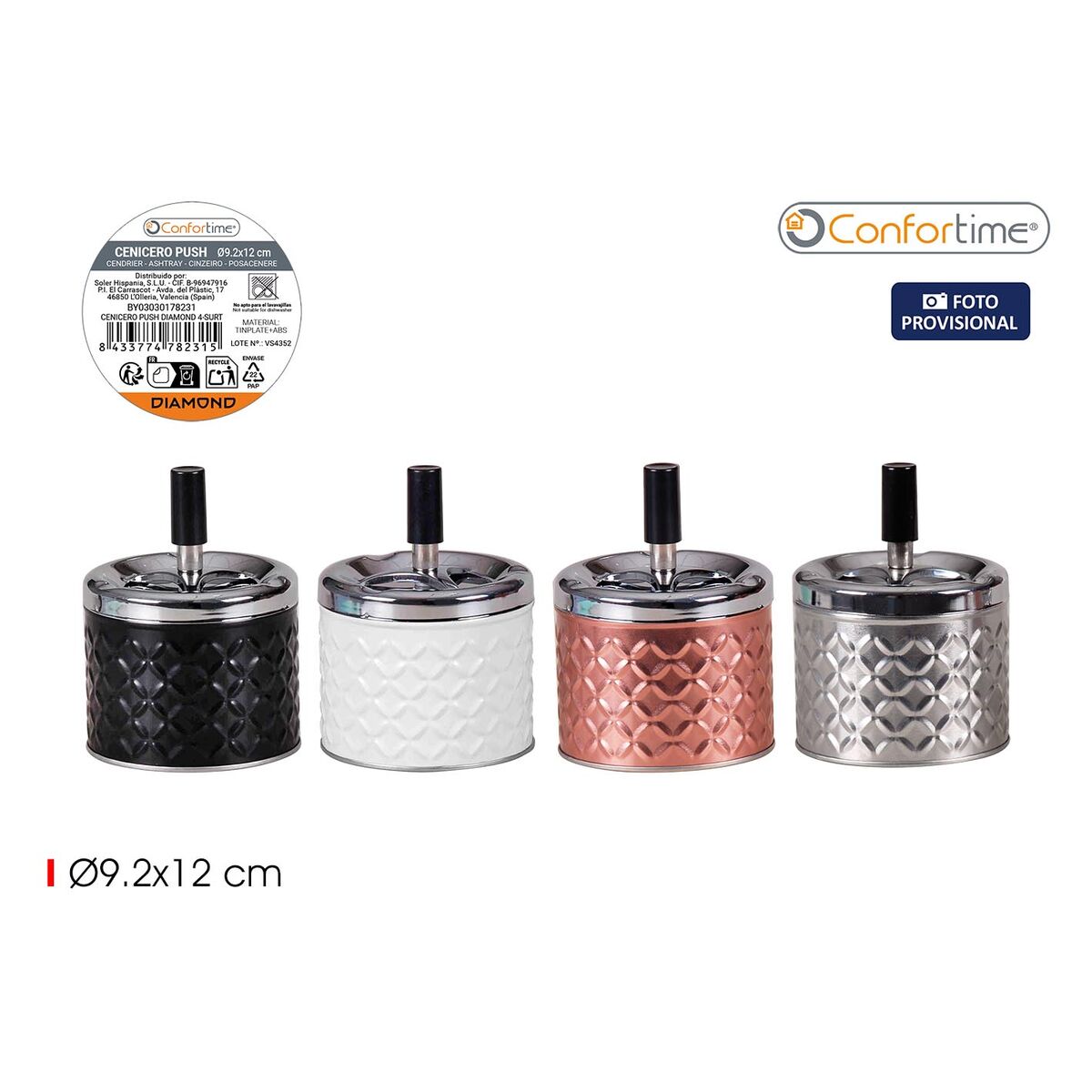 Askfat Confortime 9,2 x 12 cm (12 antal) - 2