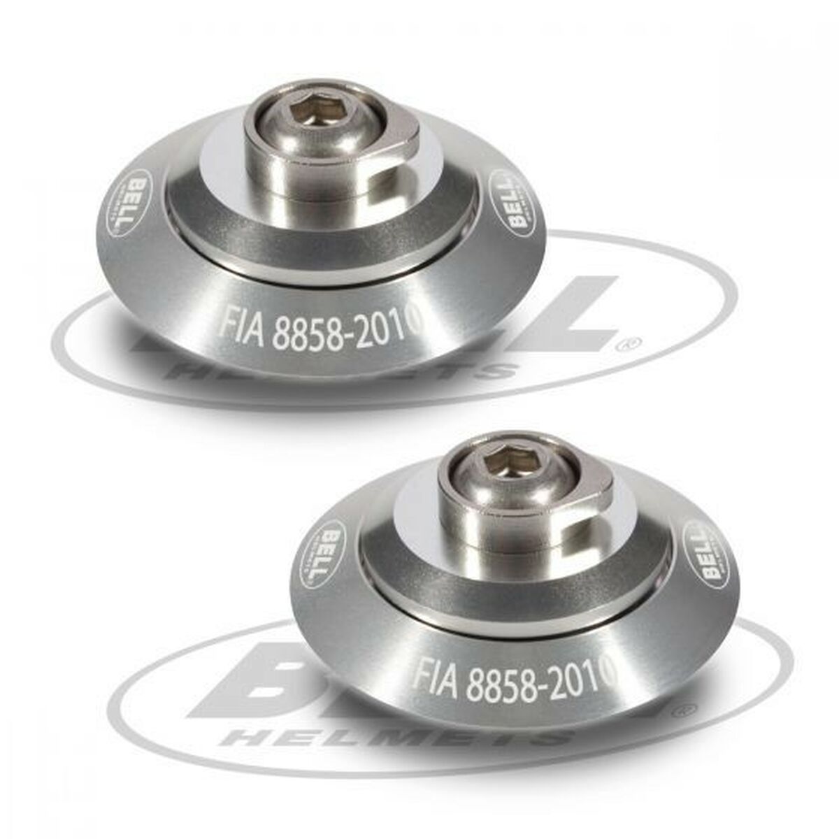 Helmet clip set Bell HANS Silvrig FIA 8858-2010
