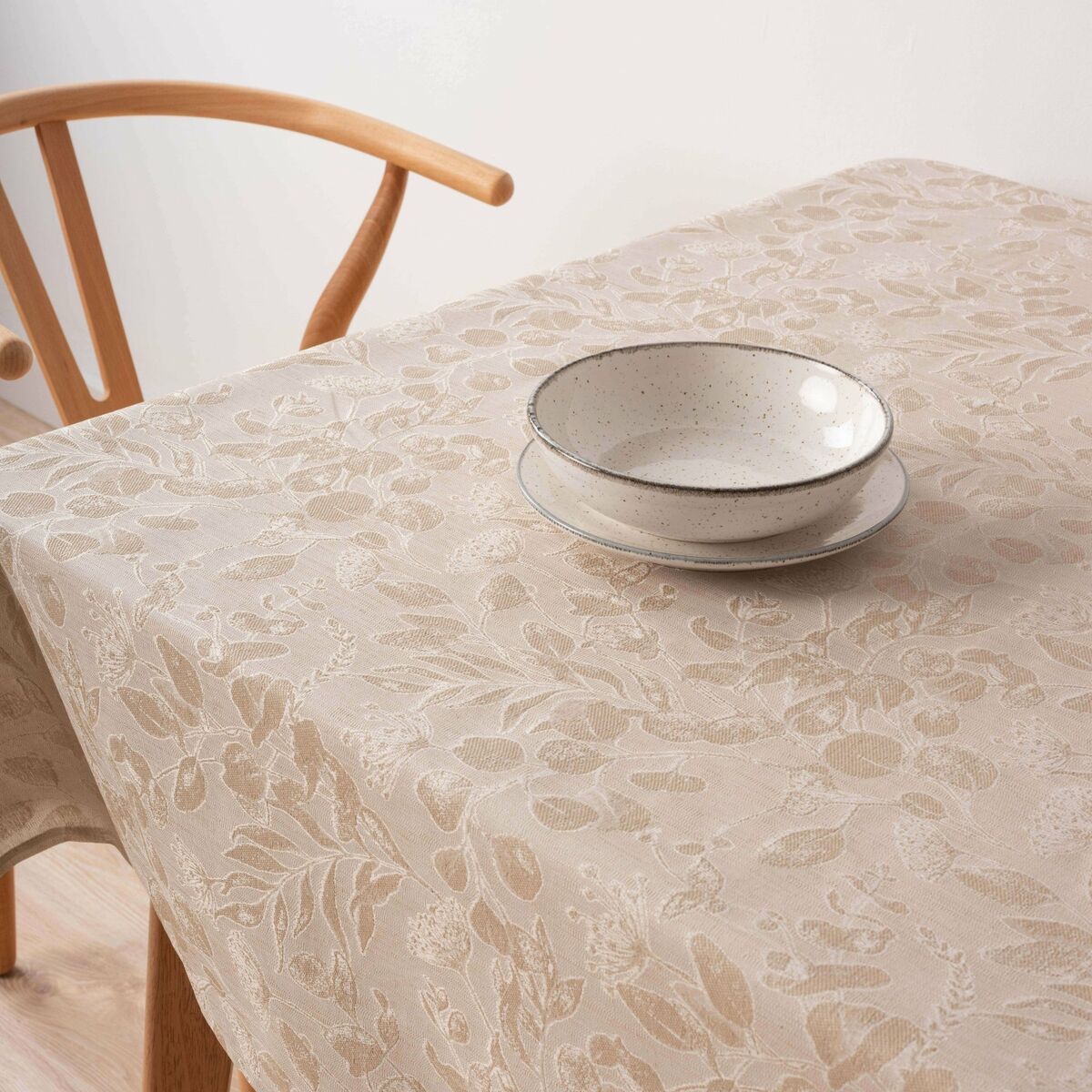 Fläckresistent bordsduk Belum 32010D2 Ljusbrun 200 x 155 cm - 2