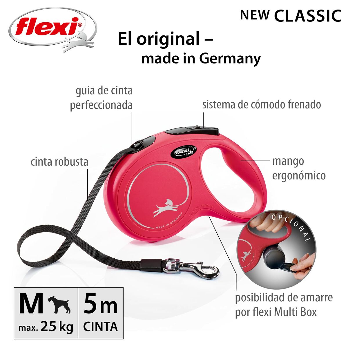 Rem Trixie New Classic Röd 5 m - 2