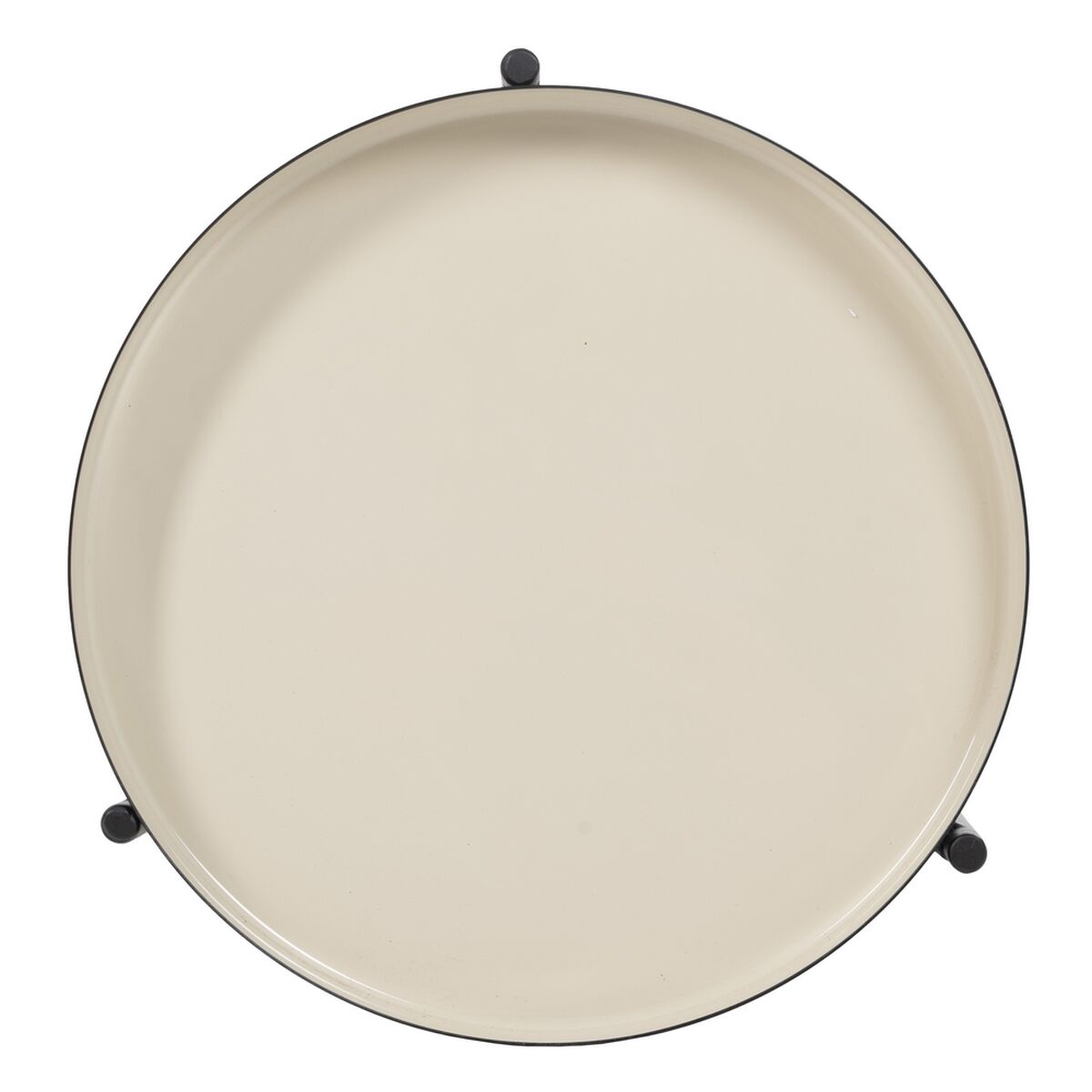 Sidobord 30 x 30 x 40,5 cm Svart Beige-brun (taupe) Järn - 3