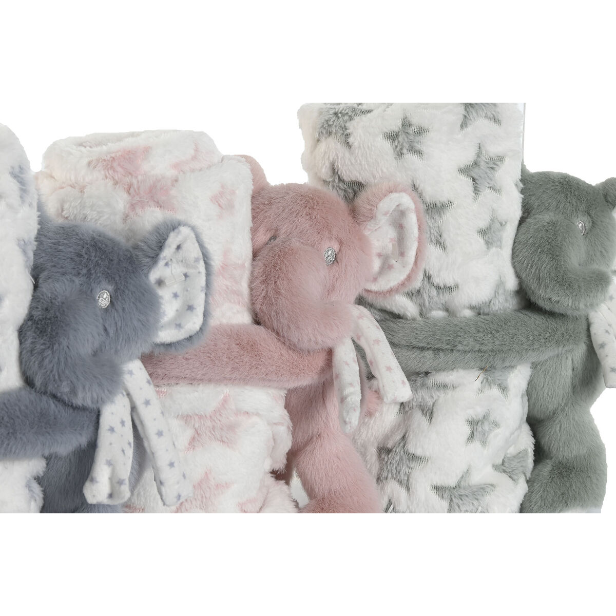 Baby-kit Home ESPRIT Blå Grön Rosa Polyester (3 antal) - 2