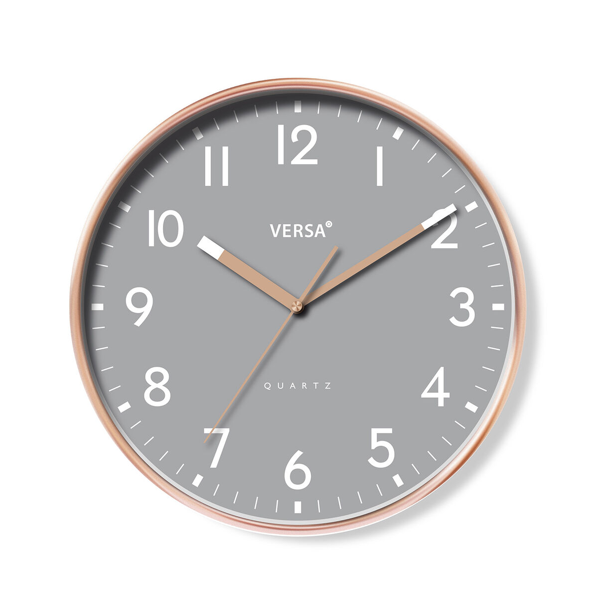Väggklocka Versa Grå Plast 4 x 30 x 30 cm
