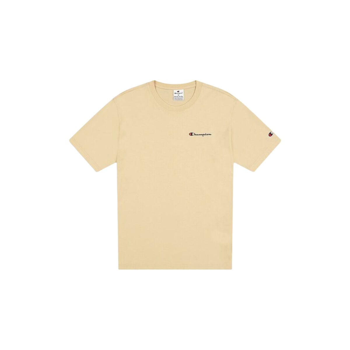 T-shirt med kortärm Herr Champion CHAMPION SS TEE 220264 WKK Beige