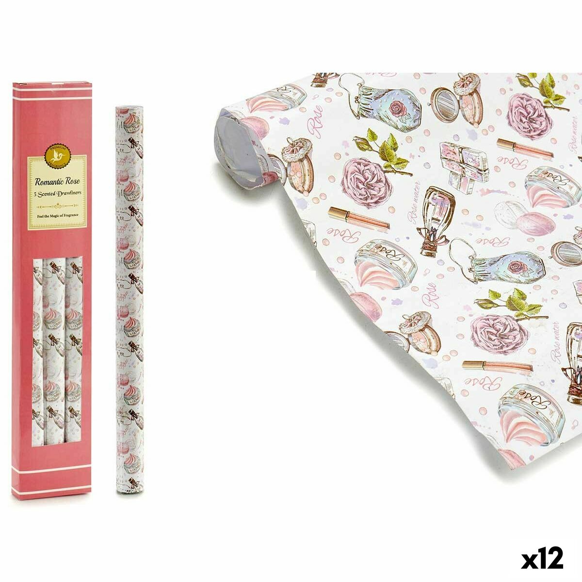 Ark med doftpapper Acorde Rosor (12 antal) - 3