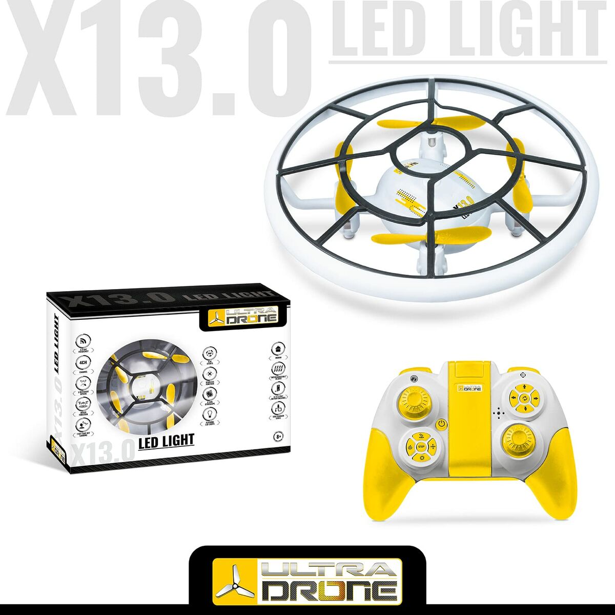 Fjärrstyrd drönare Mondo Ultradrone X13 LED Ljus - 7
