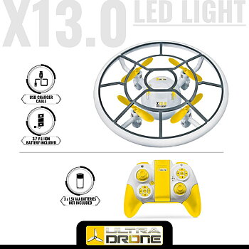 Fjärrstyrd drönare Mondo Ultradrone X13 LED Ljus