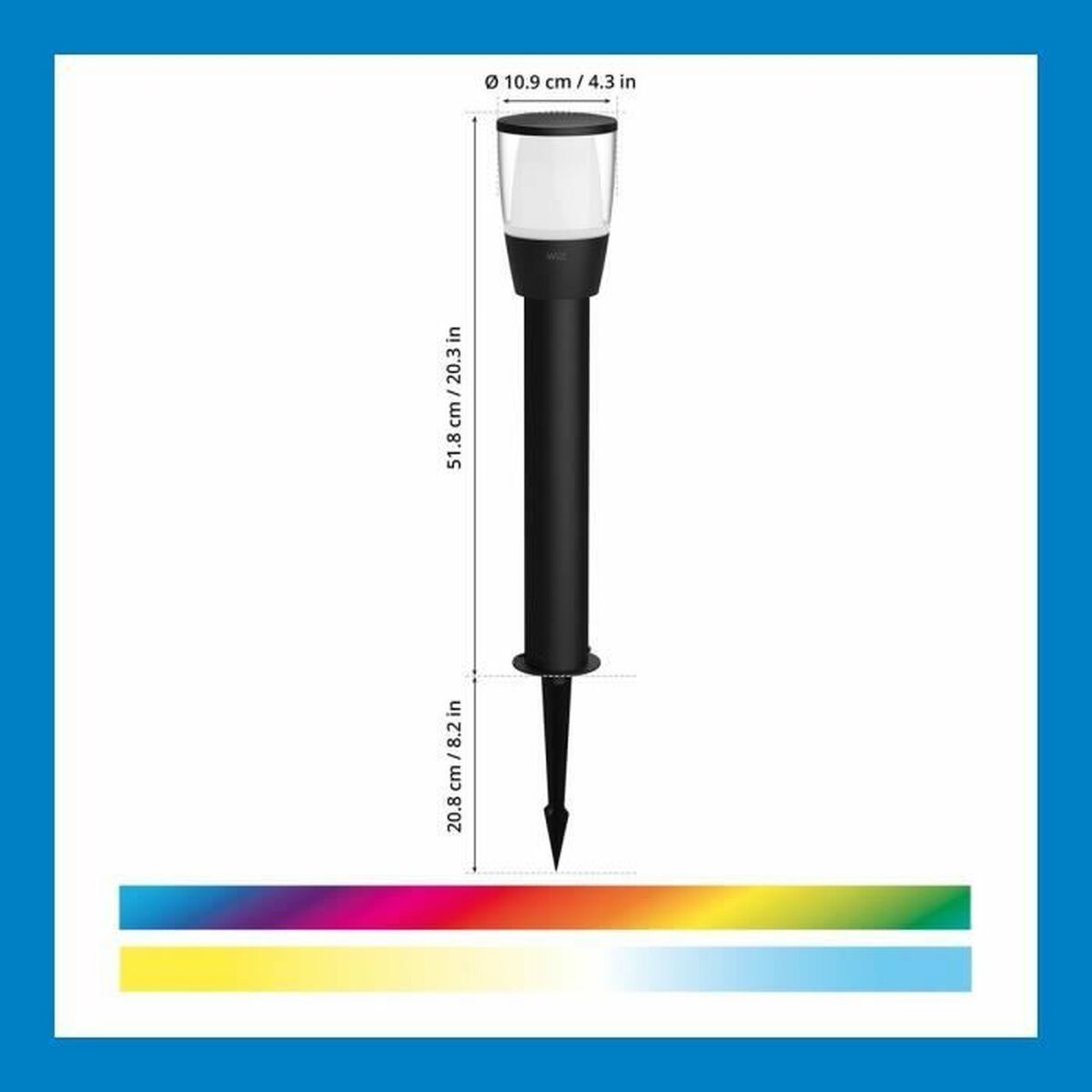 Solcellslampa Wiz Elpas Svart 400 lm - 6