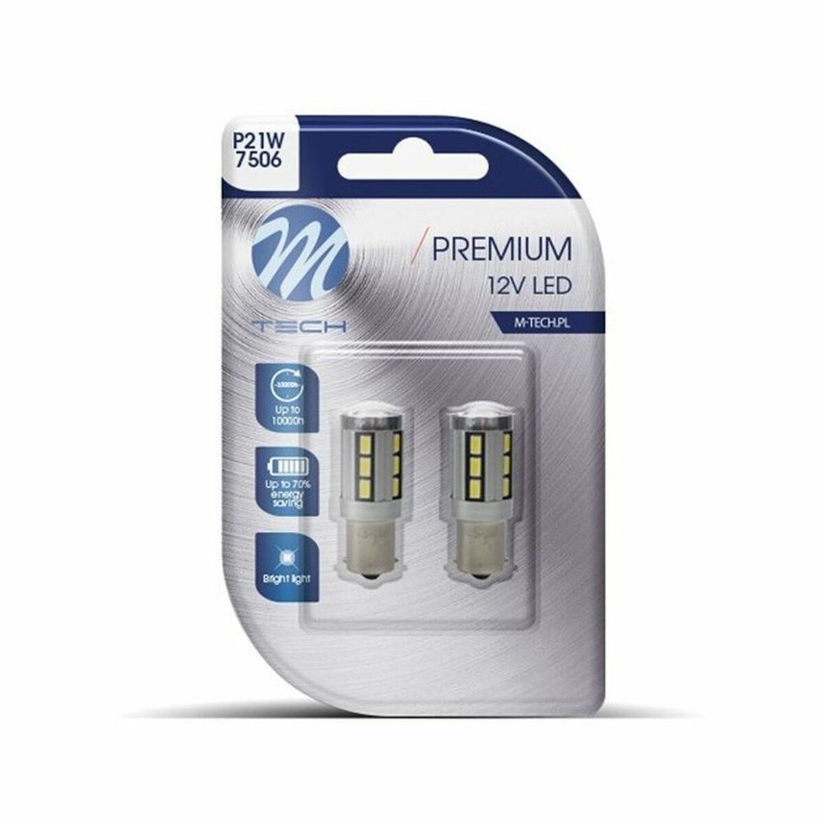 Glödlampa för bil M-Tech MTECLB355W 12 V Kallvit - 4