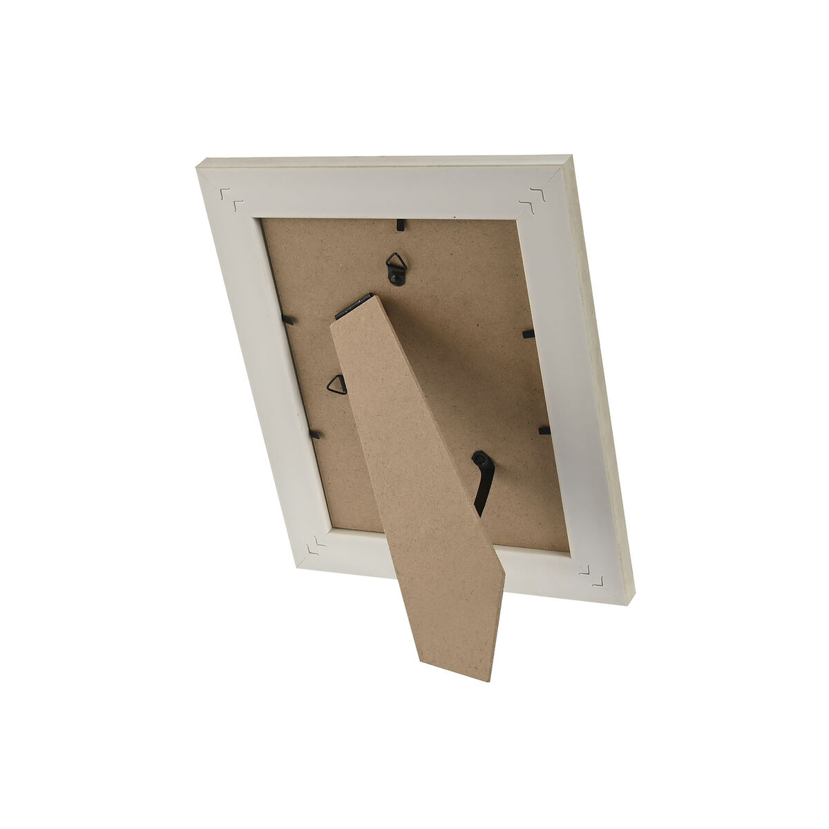 Fotoram Home ESPRIT Vit Beige Glas polystyren Marmor Skandinavisk 21 x 2 x 26 cm (4 antal) - 2